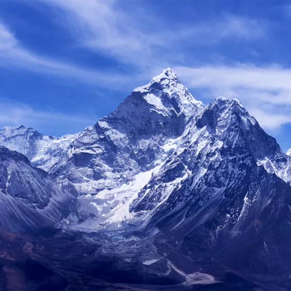 View of Mt. Ama Dablam from Everest Base Camp Trek.