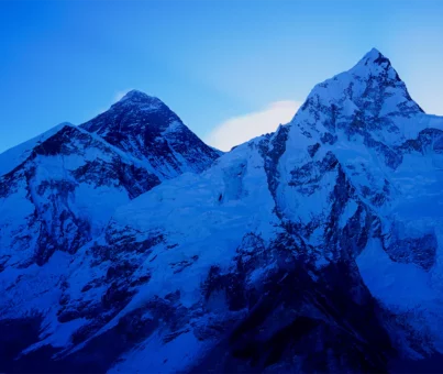 View of Mt. Everest from Everest Base Camp Trek and Everest Three Passes Trek