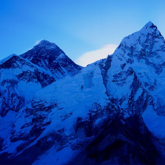 View of Mt. Everest from Everest Base Camp Trek and Everest Three Passes Trek