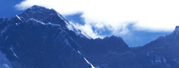 View of Mt. Everest while Trekking to EBC