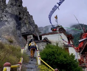 Monastery on the Nar Phu Yoga Trek in Nepal