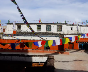 A Buddhist Monastery Located in Lo Manthang of Upper Mistang