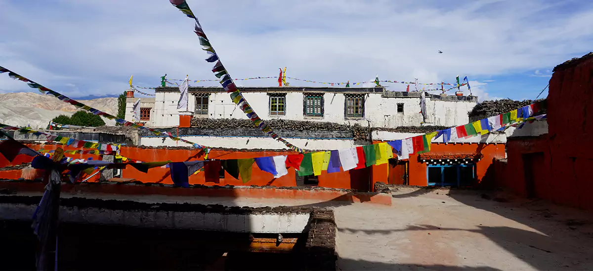 A Buddhist Monastery Located in Lo Manthang of Upper Mistang