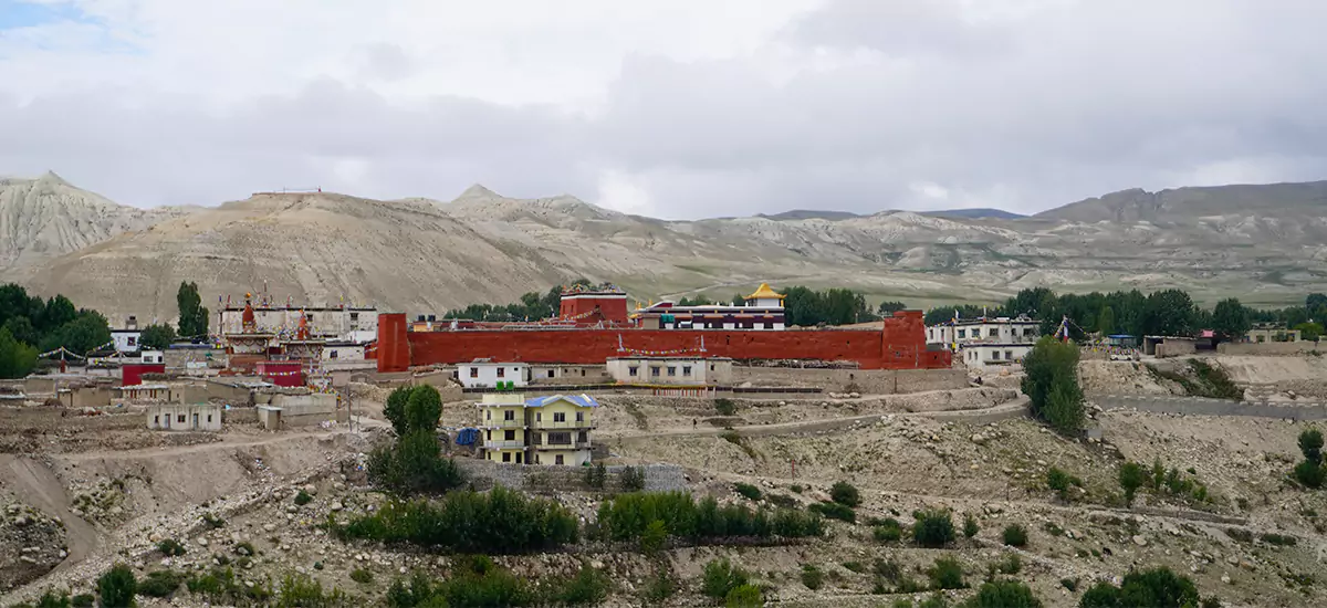 Lo Manthang Village as seen from a view Point during the Upper Mustang Trek