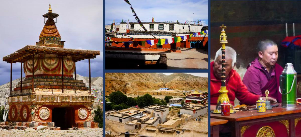 Unique Tibetan-style houses and cultural sites of Upper Mustang