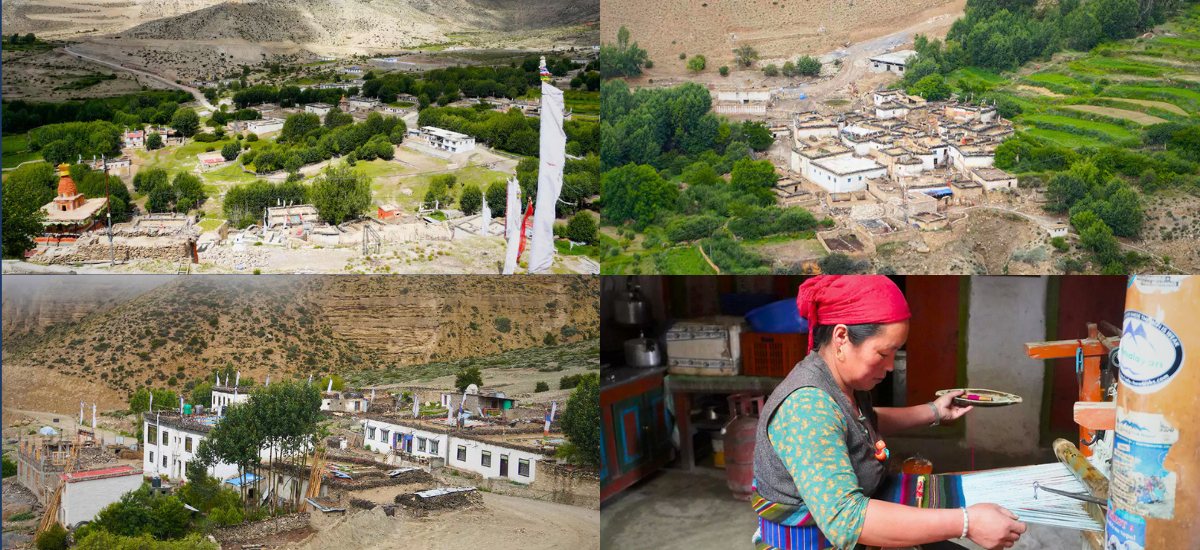 Traditional villages and the local lifestyle, which can be seen during the Upper Mustang Trek