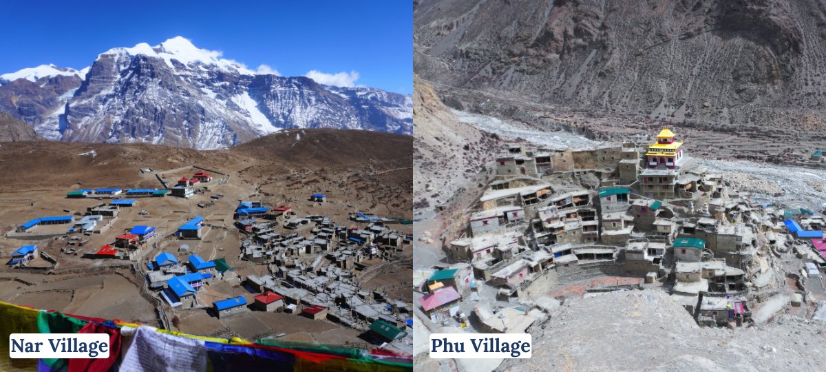 Beautiful Nar & Phu village of Nar Phu valley trek